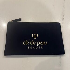 Navy Cle De Peau Makeup Bag